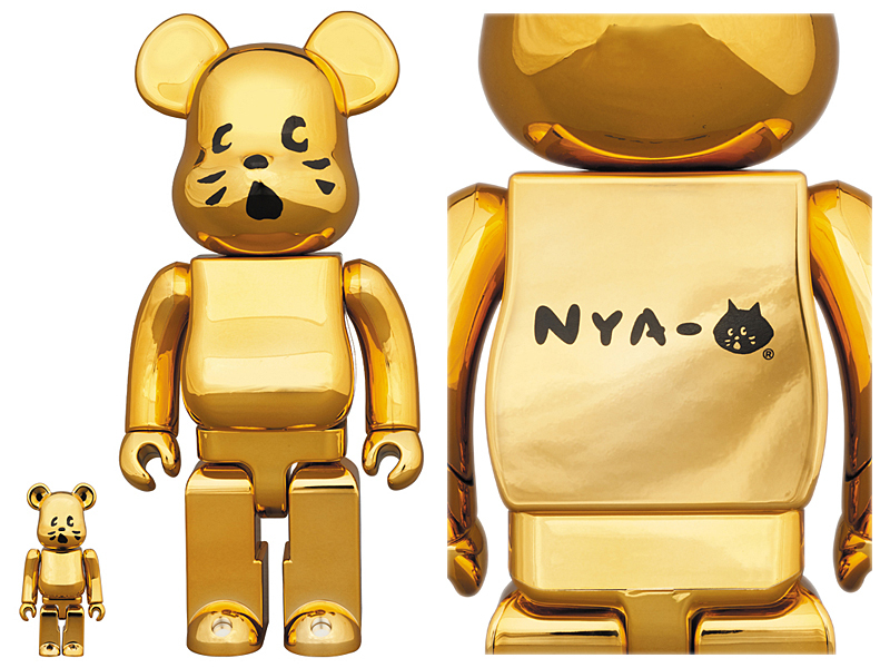 2月1日発売 BE@RBRICK にゃー 金メッキ Ver. 100% & 400% - 裏原マグ