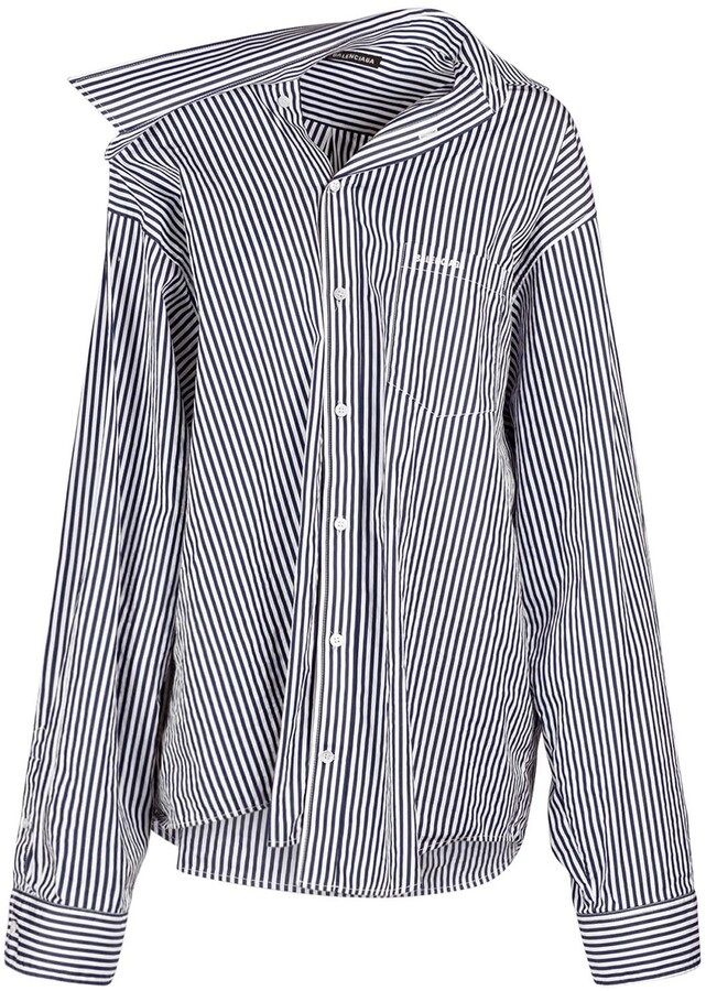 Navy And White Striped Top | ShopStyle