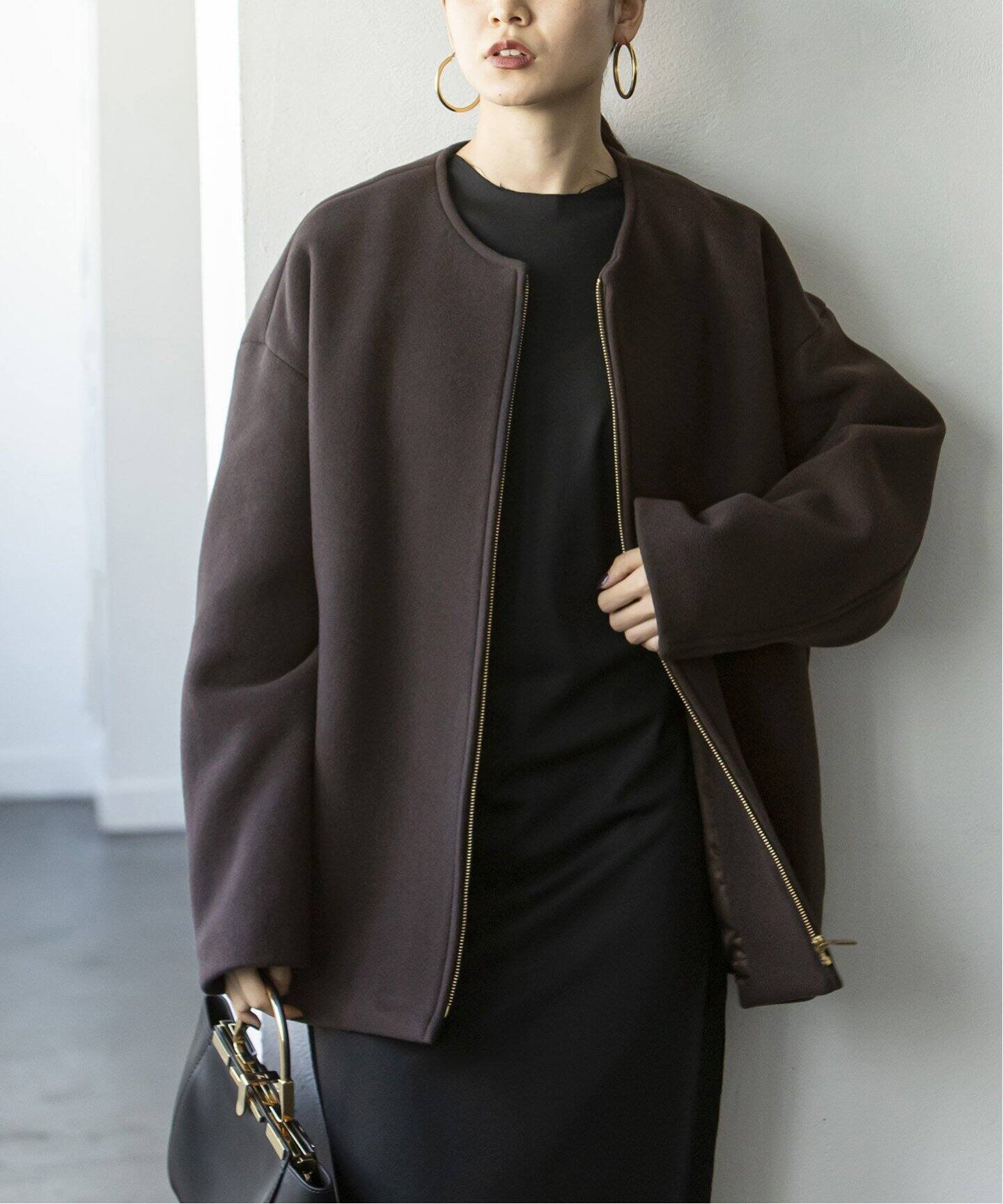 NOBLE｜MTRカラーレスジップショートコート | Rakuten Fashion(楽天 