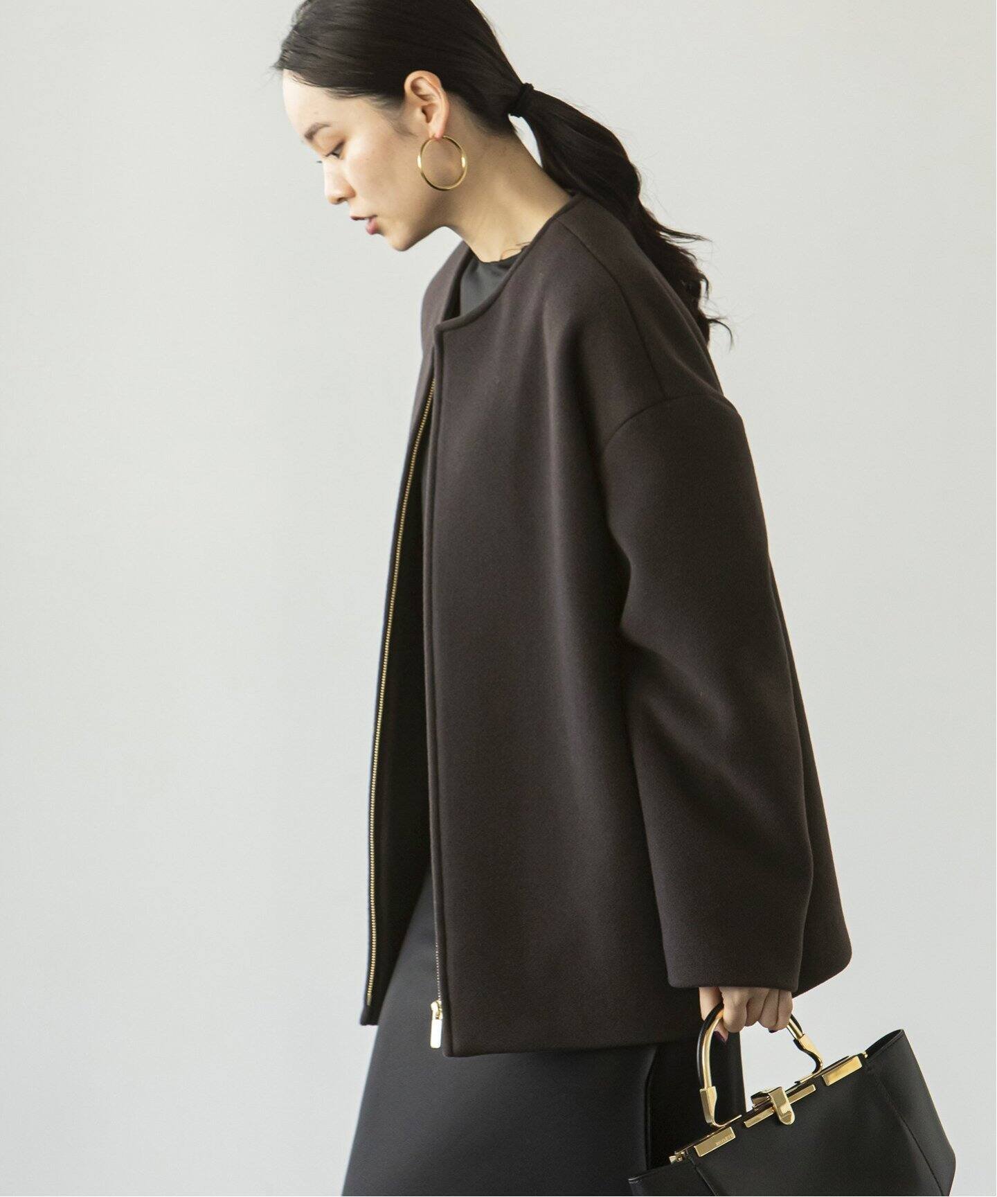 NOBLE｜MTRカラーレスジップショートコート | Rakuten Fashion(楽天 