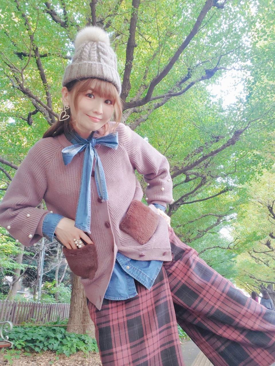 細見え大人チェックのラップパンツ | アン☆ドゥ オフィシャルブログ 