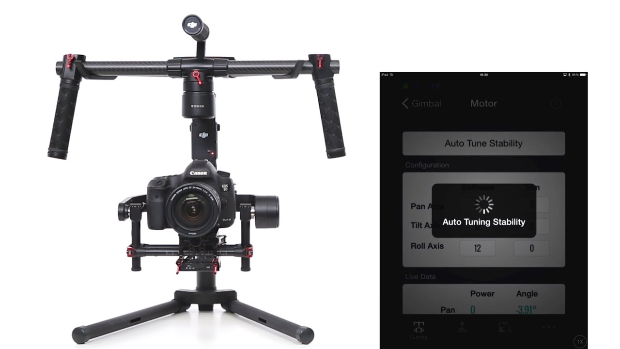 DJI Tutorials - Ronin-M - Tuning the DJI Ronin-M Assistant App