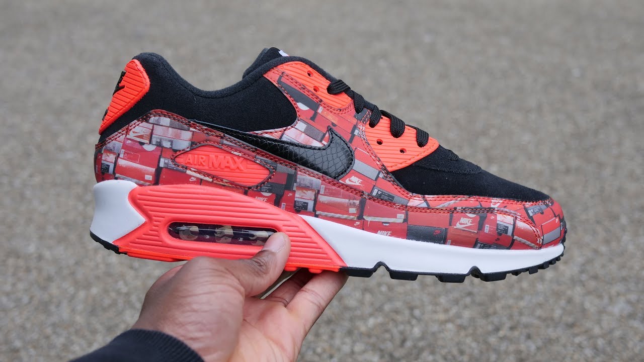 Nike x Atmos Air Max 90 'We Love Nike' - Air Max Box Pack - Quick Look & On  Feet (Reverse Infrared)