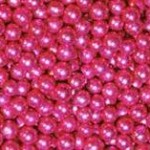 Fuchsia Deco Beads, Metallic