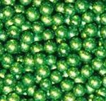 Green Deco Beads, Metallic
