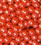 Red Deco Beads, Metallic