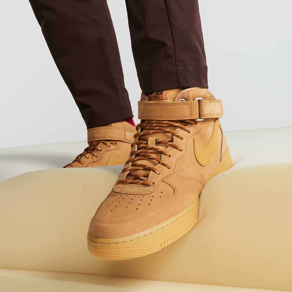 10月9日発売【Nike Air Force 1 Mid “Flax”】