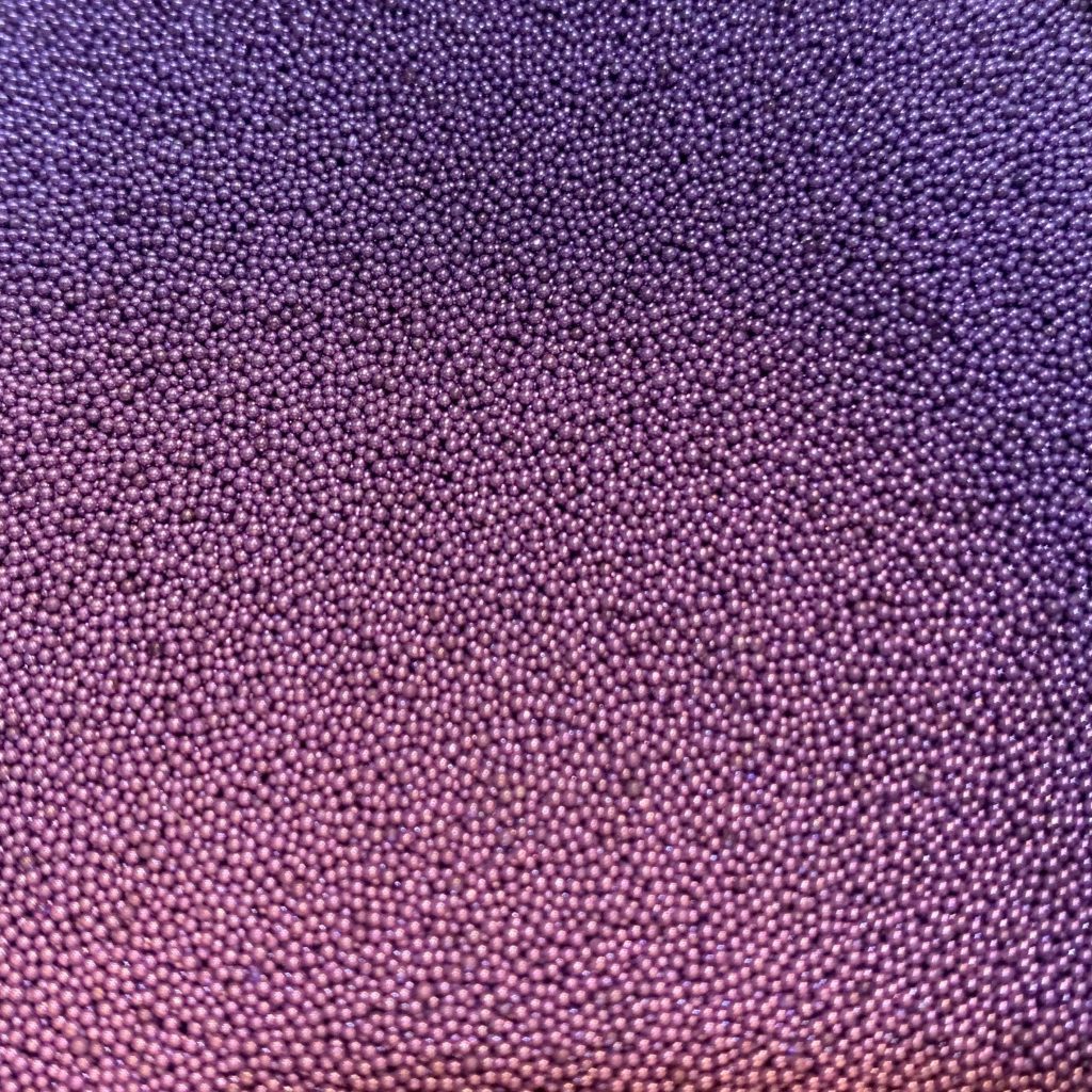 Light Purple Metallic Glass Beads