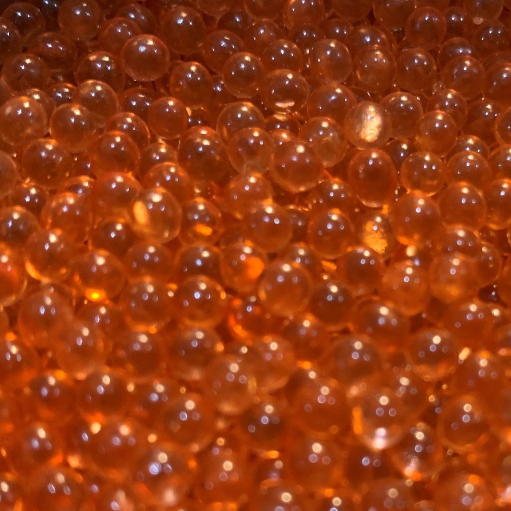 Orange Glass Beads