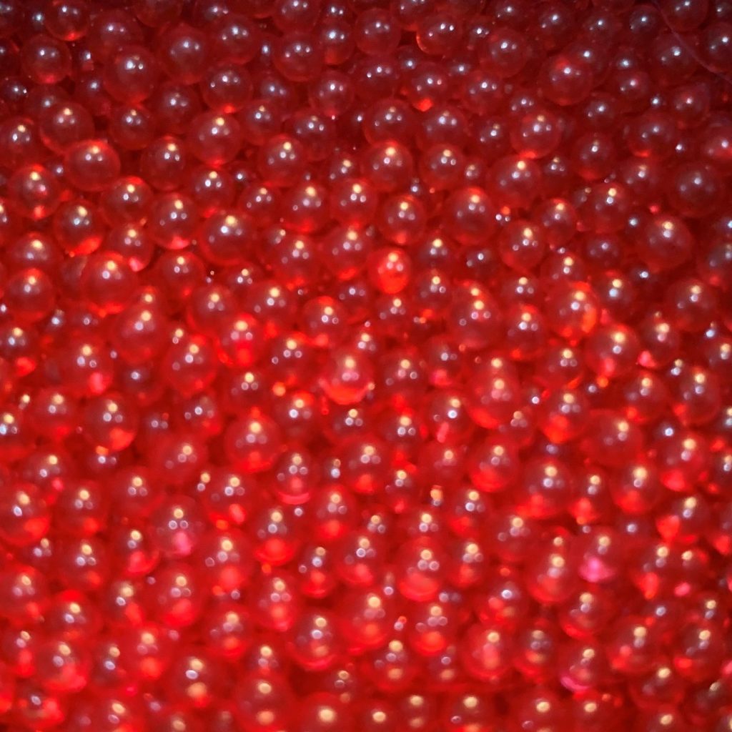 Red Glass Beads